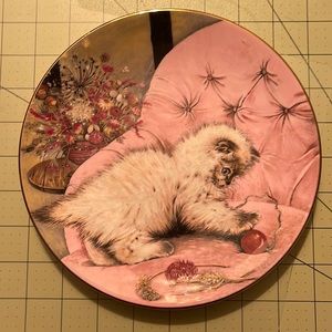 Vintage Hamilton collection kitten classic plate